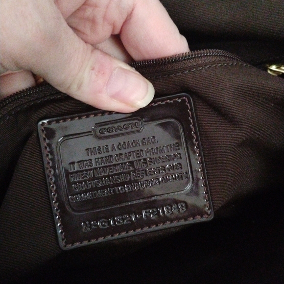 Coach Brown and Tan Tote Bag - Picture 5 of 5